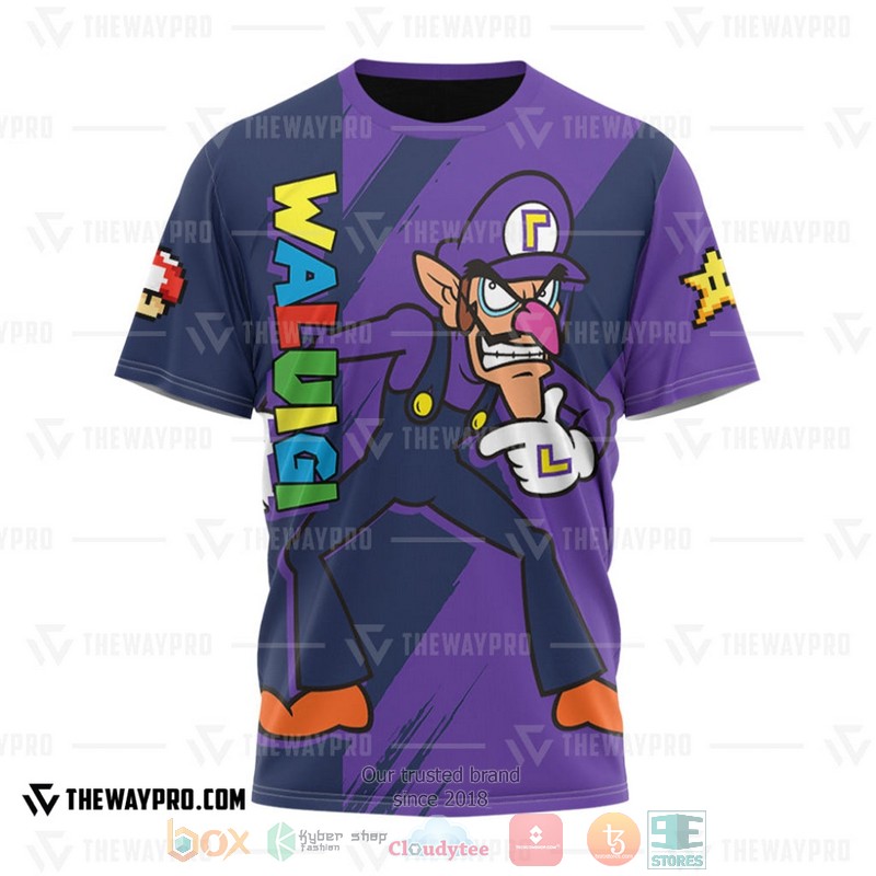 Game Super Mario Waluigi 3D T Shirt