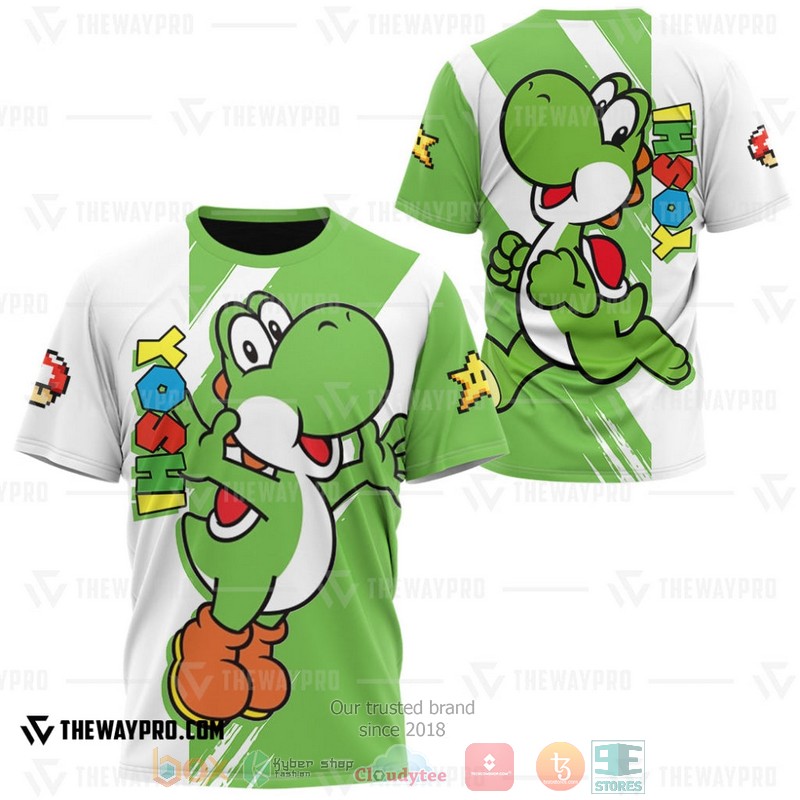 Game Super Mario Yoshi 3D T Shirt