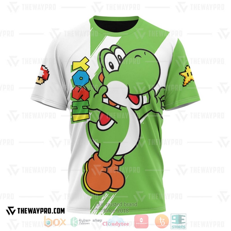 Game Super Mario Yoshi 3D T Shirt 1