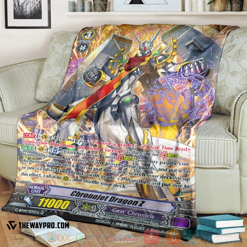 Game Vanguard Cards Chronojet Dragon Z SP Soft Blanket