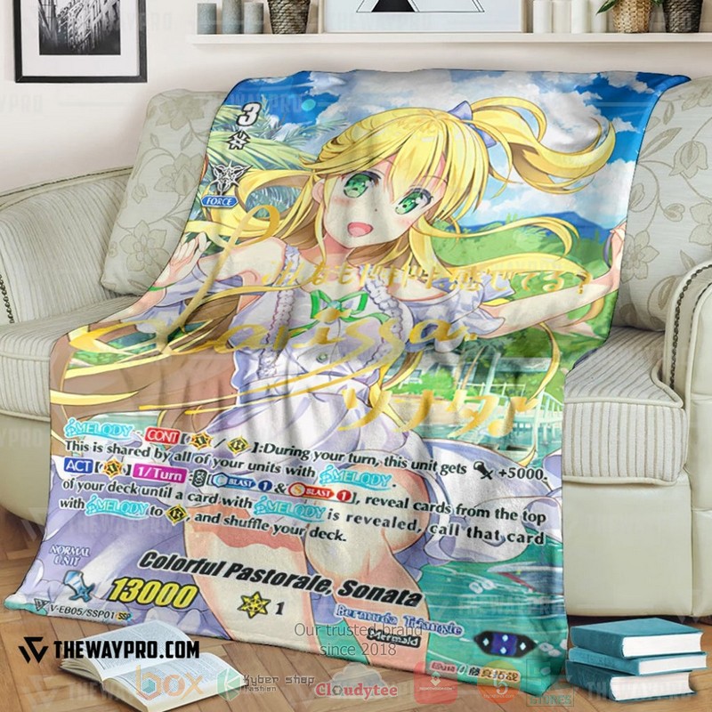 Game Vanguard Cards Colorful Pastorale Sonata SP Soft Blanket