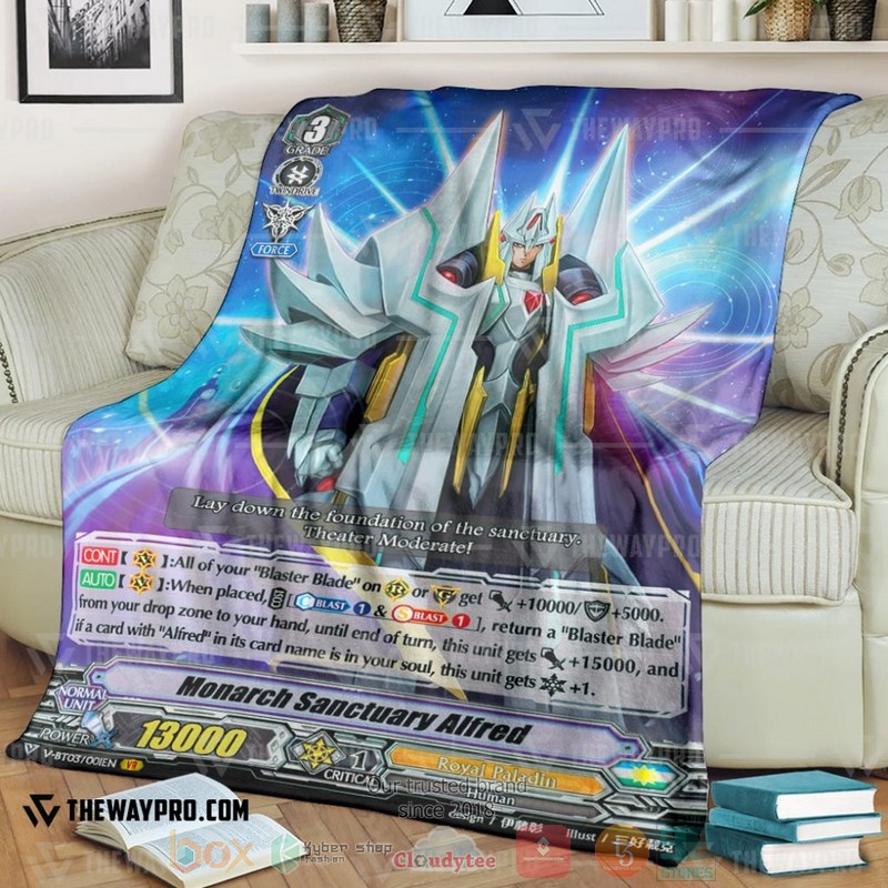 Game Vanguard Cards Monarch Sanctuary Alfred V Series Soft Blanket