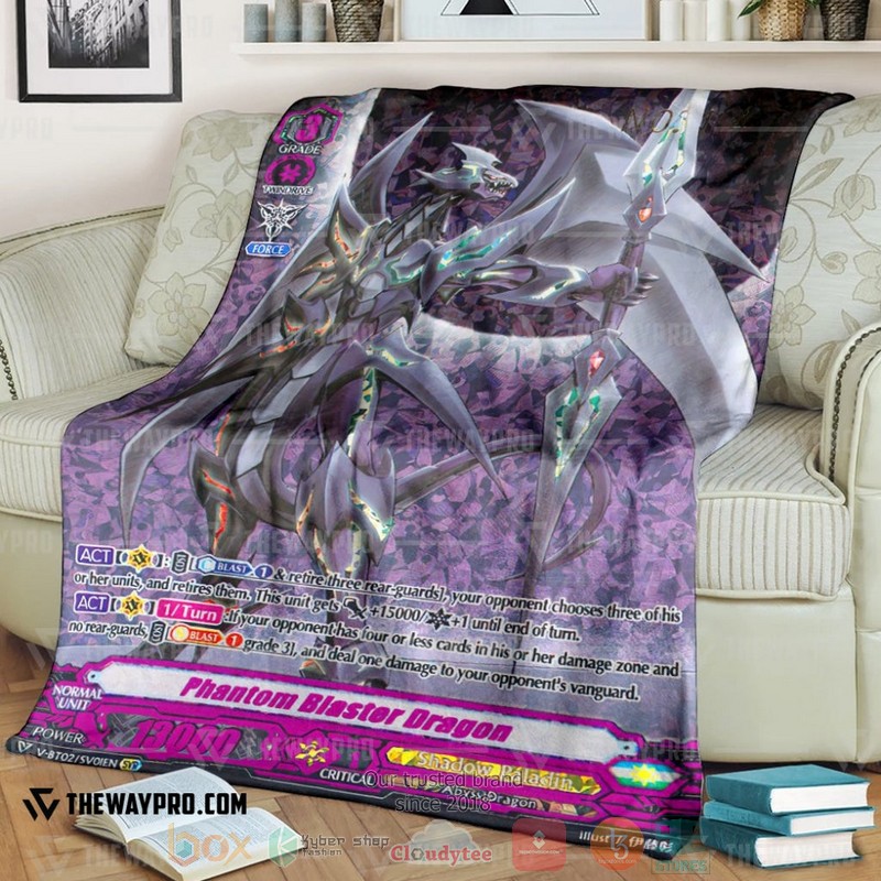 Game Vanguard Cards Phantom Blaster Dragon Secret Campaign Limited Soft Blanket