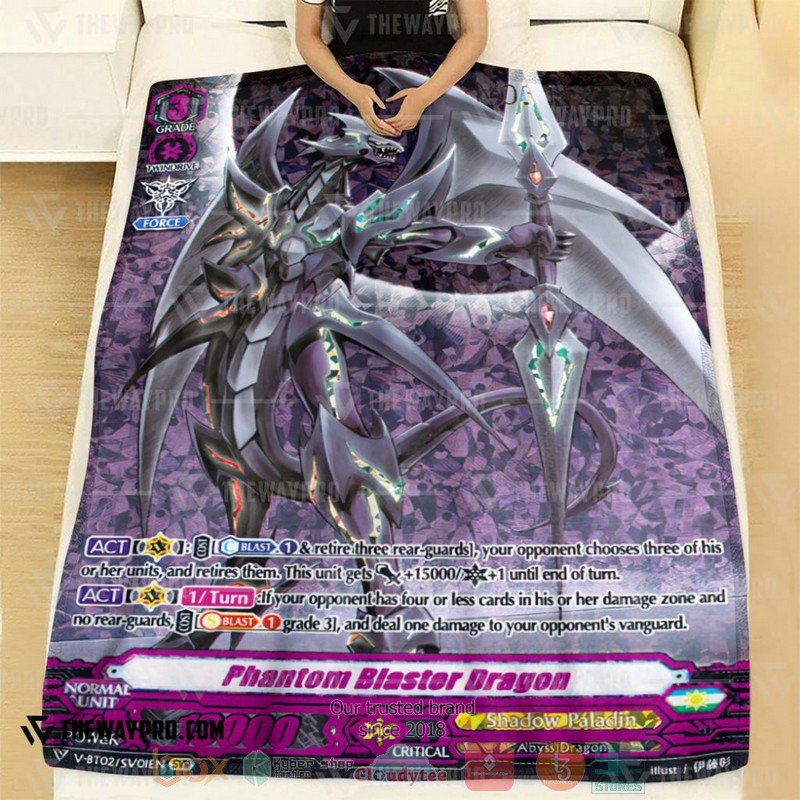 Game Vanguard Cards Phantom Blaster Dragon Secret Campaign Limited Soft Blanket 1