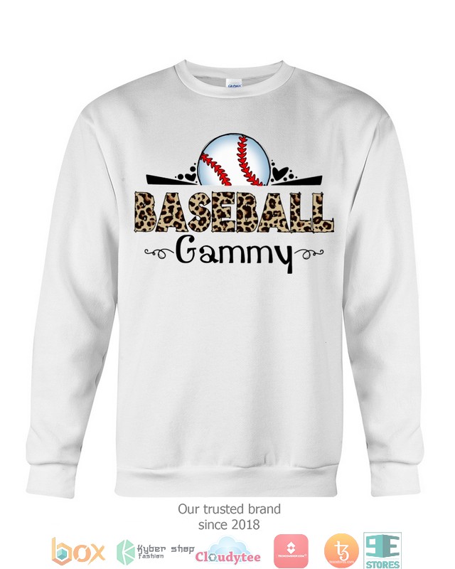 Gammy Baseball leopard pattern 2d shirt hoodie 1 2 3 4 5 6 7 8