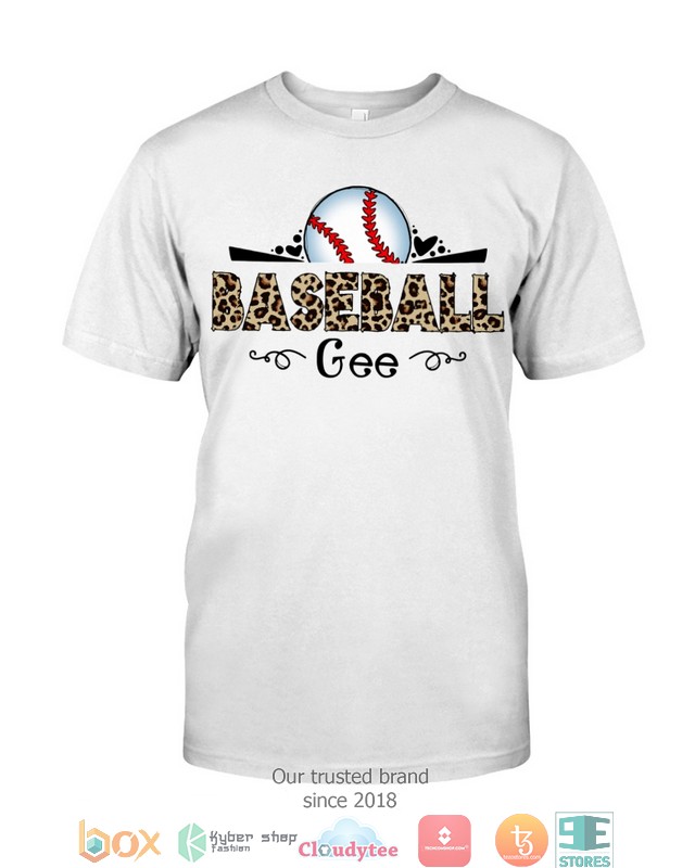 Gee Baseball leopard pattern 2d shirt hoodie 1 2 3 4 5 6