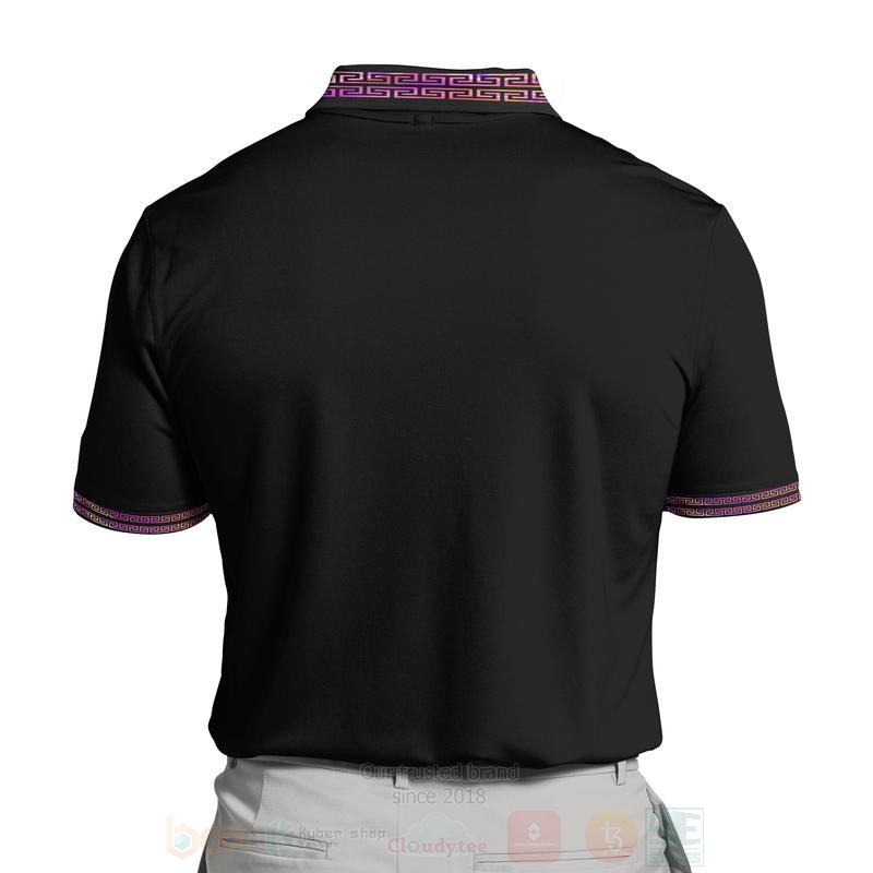 BEST Gianni Versace Black All Over Print 3D Polo Shirt 5 Gianni Versace Black Polo Shirt 1 2 3 4