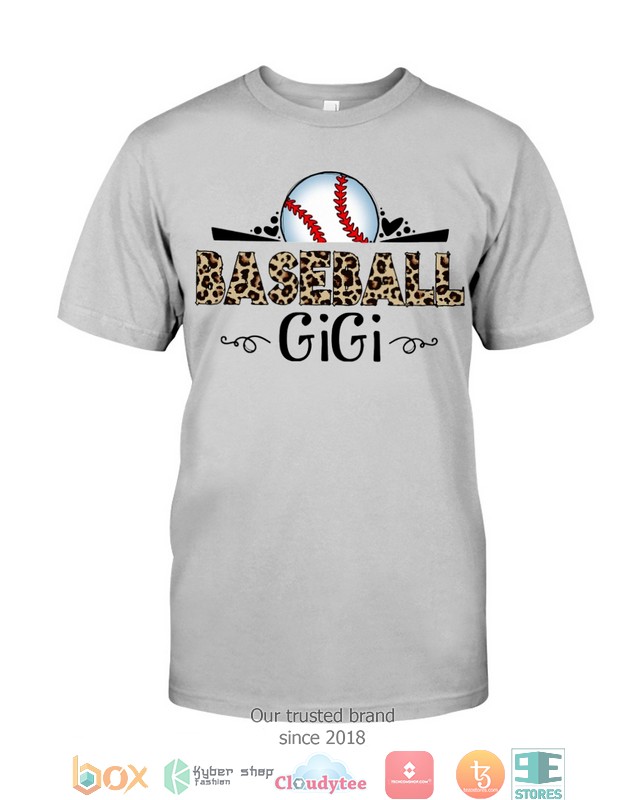 Gigi Baseball leopard pattern 2d shirt hoodie