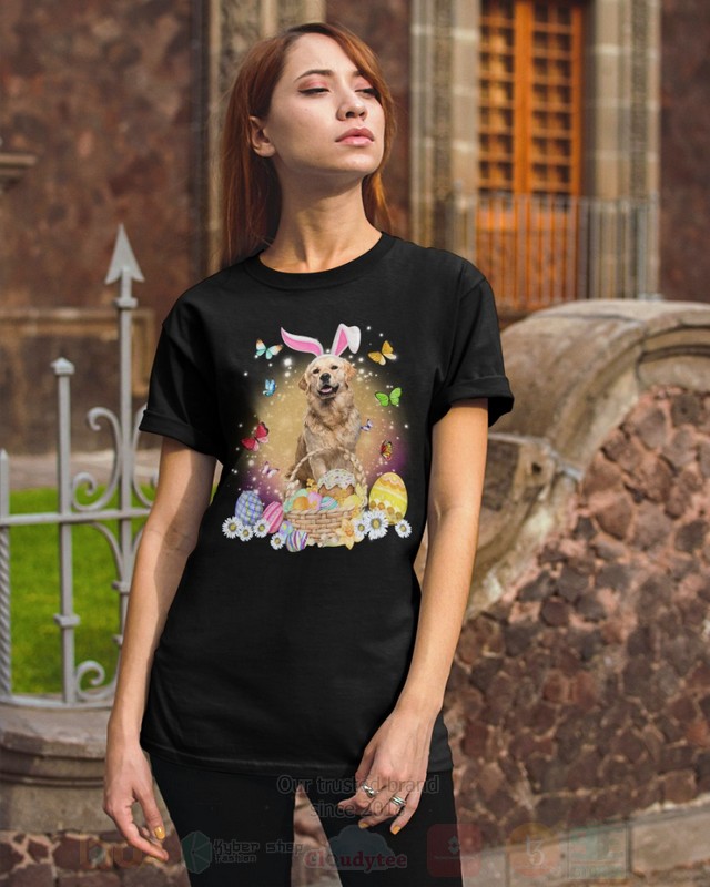 Golden Retriever Easter Bunny Butterfly 2D Hoodie Shirt 1 2 3 4 5 6