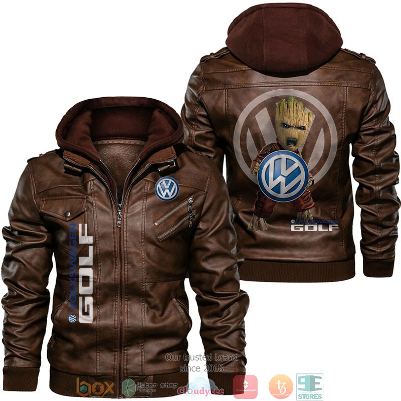 Golf Baby Groot Leather Jacket 2 Golf Baby Groot Leather Jacket 1