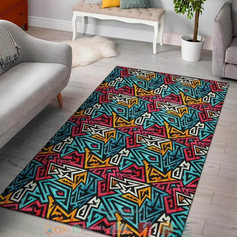 Graffiti seamless pattern Rug Carpet