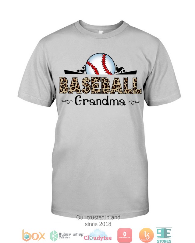 Grandma Baseball leopard pattern 2d shirt hoodie