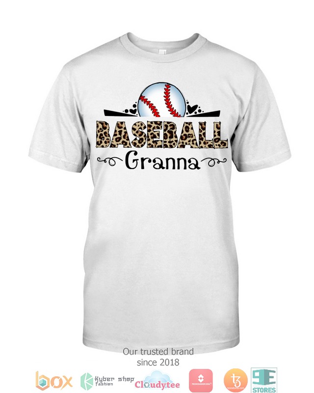 Granna Baseball leopard pattern 2d shirt hoodie 1 2 3 4 5 6