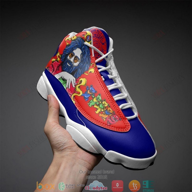 Grateful Dead band colorful bear Air Jordan 13 Sneaker Shoes