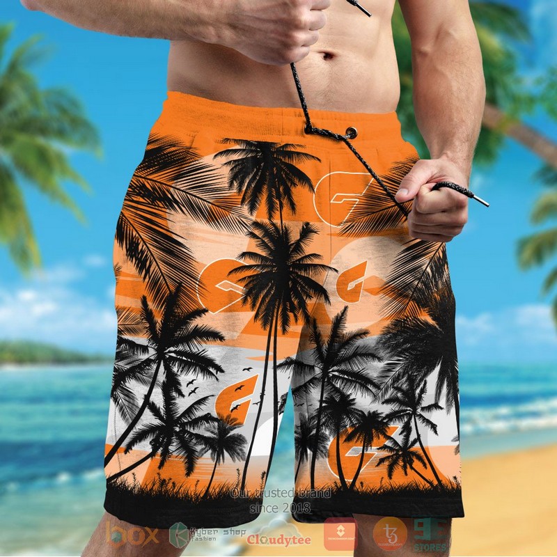 Greater Western Sydney Giants Hawaiian Shirt and shorts 1 2 3 4