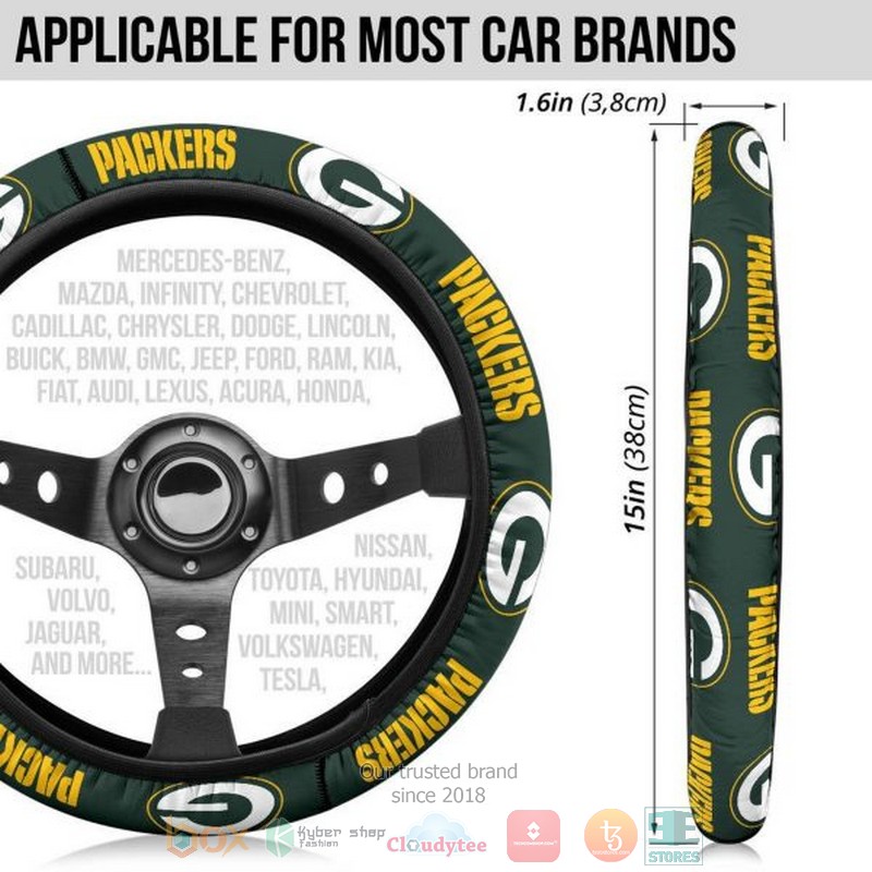 HOT Green Bay Packers steering wheel cover 8 Green Bay Packers steering wheel cover 1 2 3 4 5 6 7