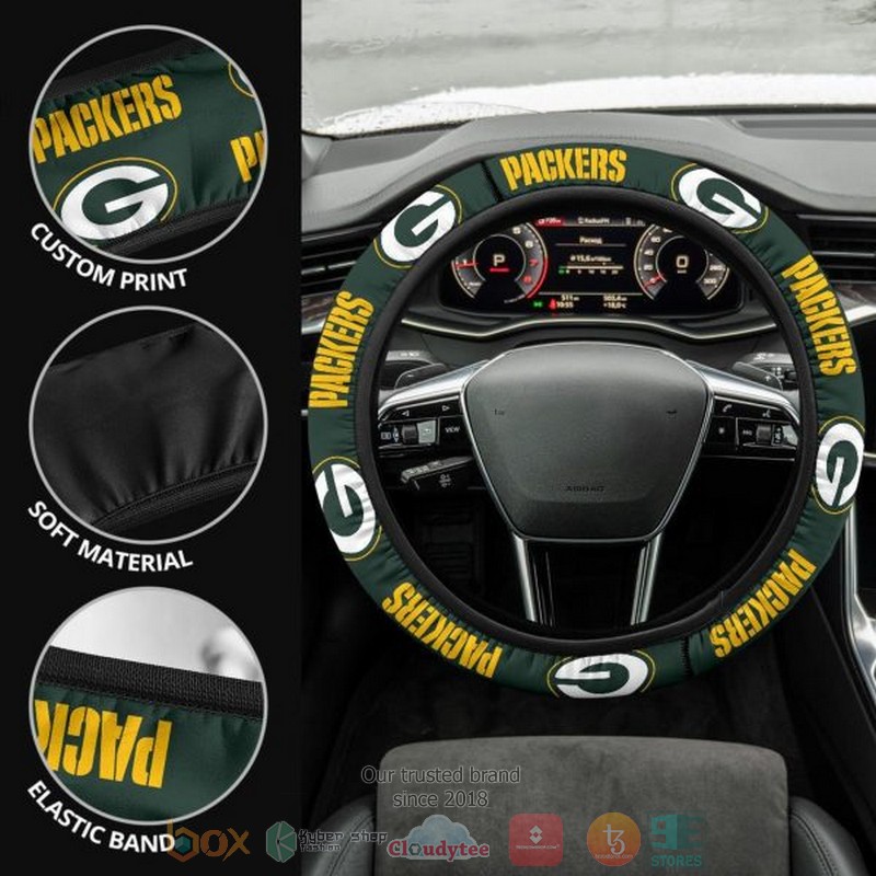 HOT Green Bay Packers steering wheel cover 9 Green Bay Packers steering wheel cover 1 2 3 4 5 6 7 8