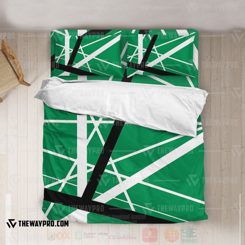 Green Frankenstrat Strings Custom Bedding Set 1