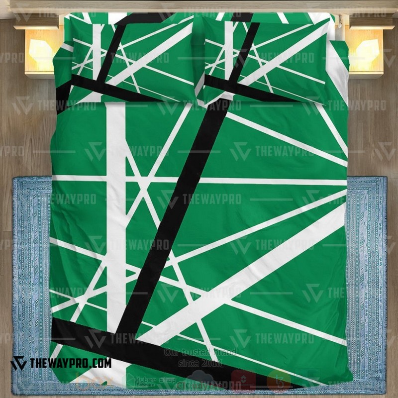 BEST Green Frankenstrat Strings Duvet Cover Bed Sets 4 Green Frankenstrat Strings Custom Bedding Set 1 2 3