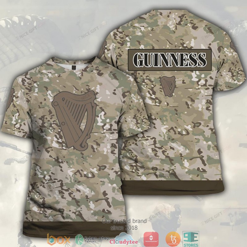Guinness Camouflage 3D T shirt