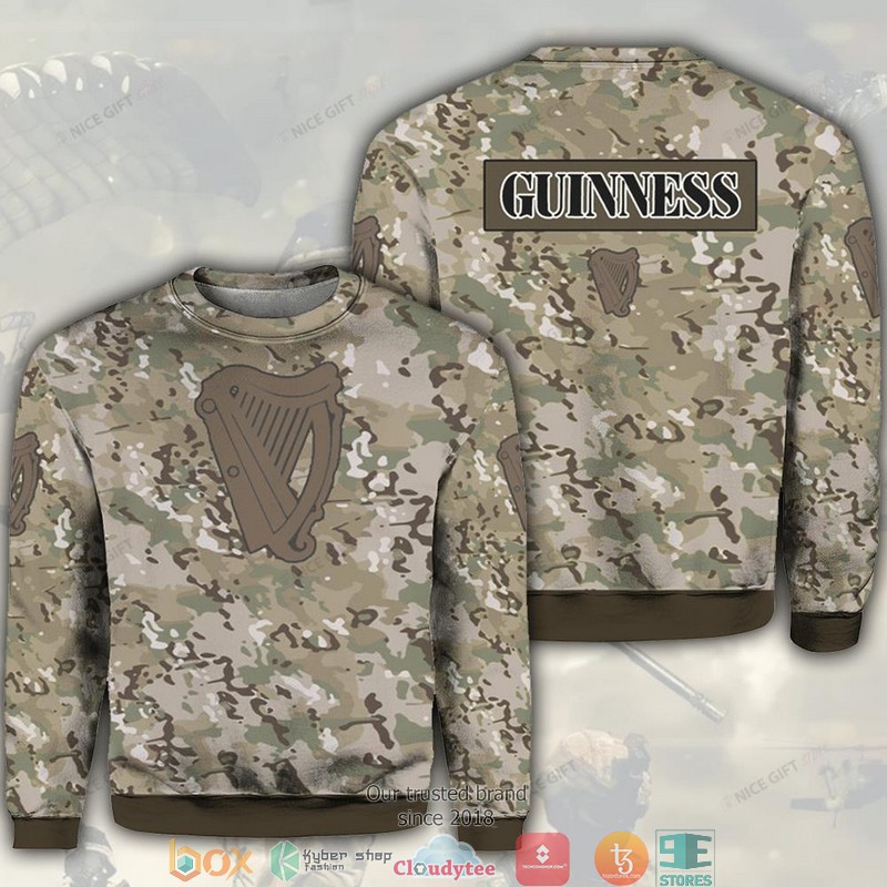 Guinness Camouflage Crewneck Sweatshirt 3 Guinness Camouflage Crewneck Sweatshirt