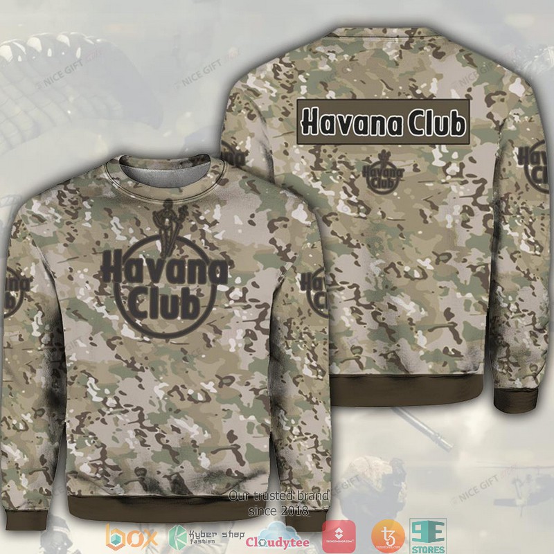 Havana Club Camouflage Crewneck Sweatshirt