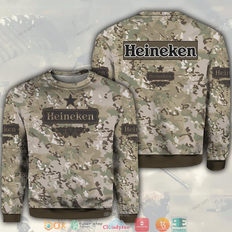Heineken Camouflage Crewneck Sweatshirt 1 Heineken Camouflage Crewneck Sweatshirt