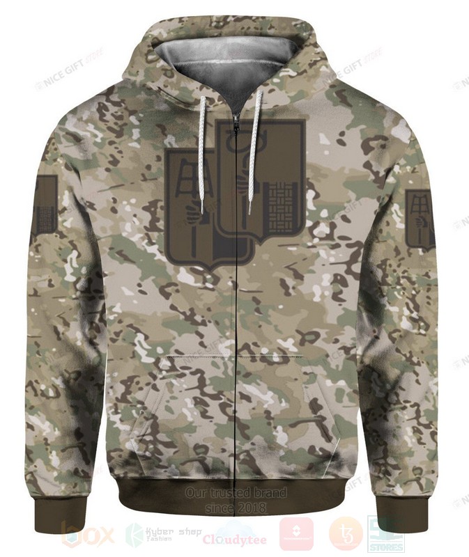 BEST Hoegaarden Camouflage 3D Designed Allover Zip Hoodie 2 Hoegaarden Camouflage 3D Zip Hoodie 1