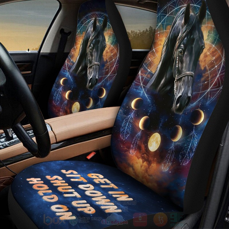 Horse Dreamcatcher Get In Sit Down Shut Up Hold On Car Seat Covers 1