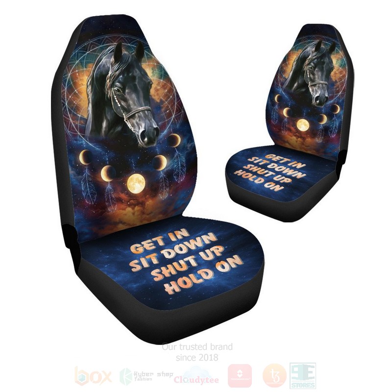 Horse Dreamcatcher Get In Sit Down Shut Up Hold On Car Seat Covers 1 2