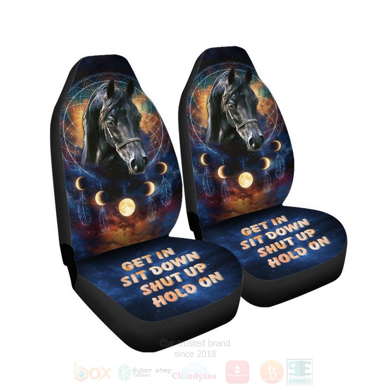 Horse Dreamcatcher Get In Sit Down Shut Up Hold On Car Seat Covers 1 2 3