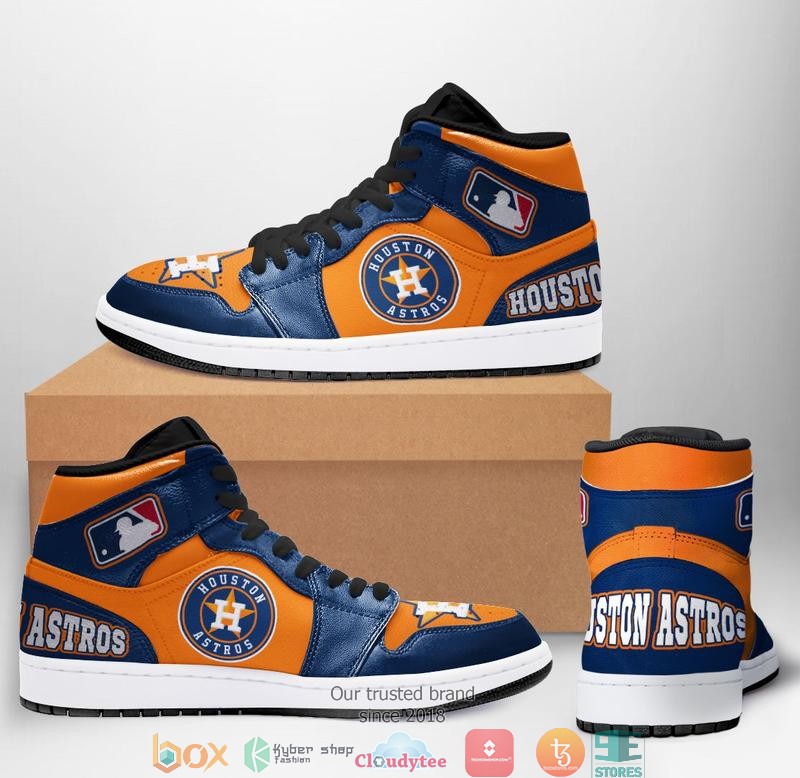 Houston Astros High Air Jordan Sneaker Shoes