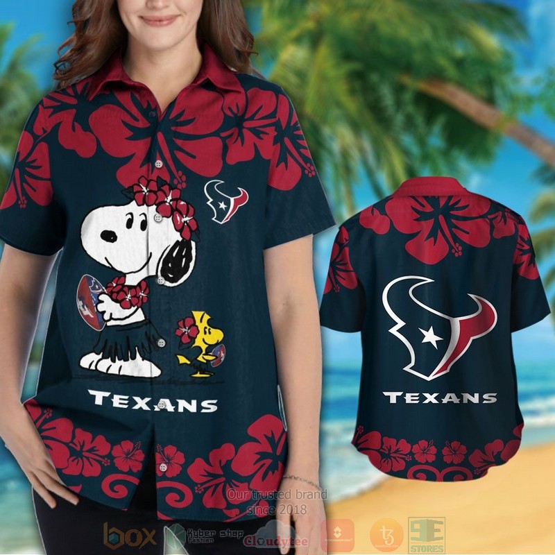 HOT Houston Texans Snoopy Woodstock hawaiian shirt and shorts 3 Houston Texans Snoopy Woodstock hawaiian shirt and shorts 1 2