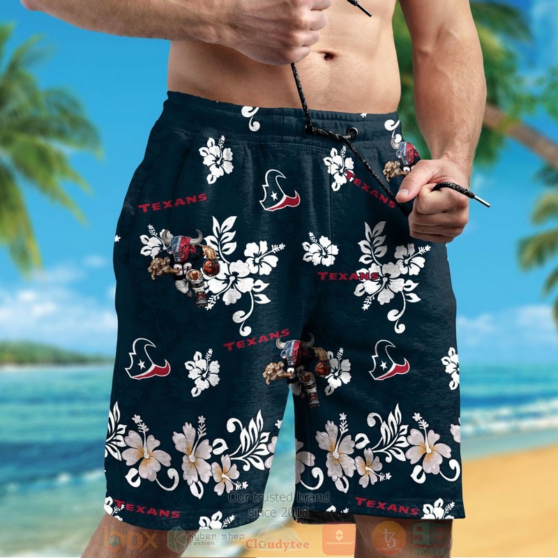 HOT Houston Texans logo white Hibiscus hawaiian shirt and shorts 5 Houston Texans logo white Hibiscus hawaiian shirt and shorts 1 2 3 4