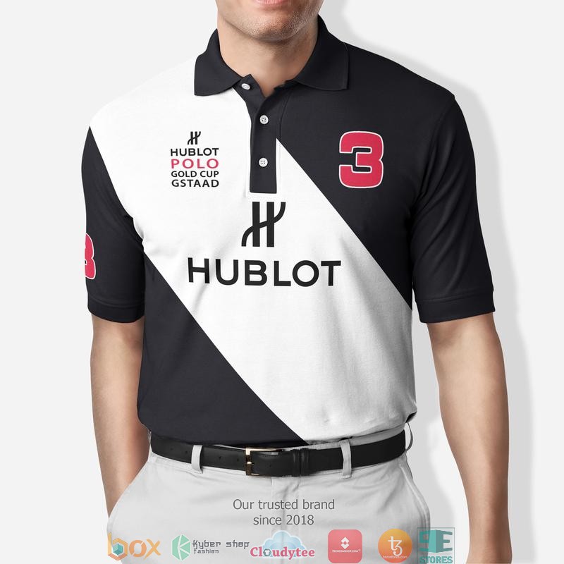 Hublot Glod Cup black and white Polo Shirt