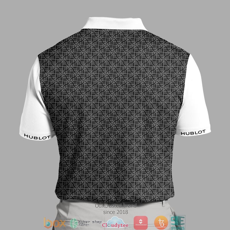 Hublot grey and white Polo Shirt 2 Hublot grey and white Polo Shirt 1