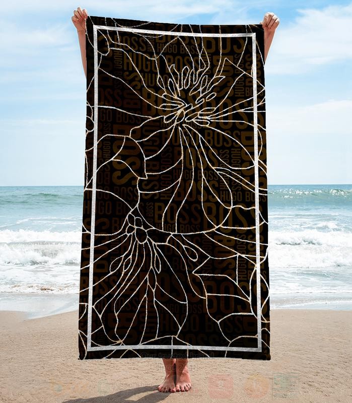 Hugo Boss Black Microfiber Beach Towel 1
