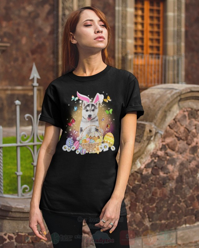 Husky Baby Easter Bunny Butterfly 2D Hoodie Shirt 1 2 3 4 5 6
