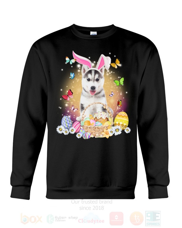 Husky Baby Easter Bunny Butterfly 2D Hoodie Shirt 1 2 3 4 5 6 7 8 9 10 11 12