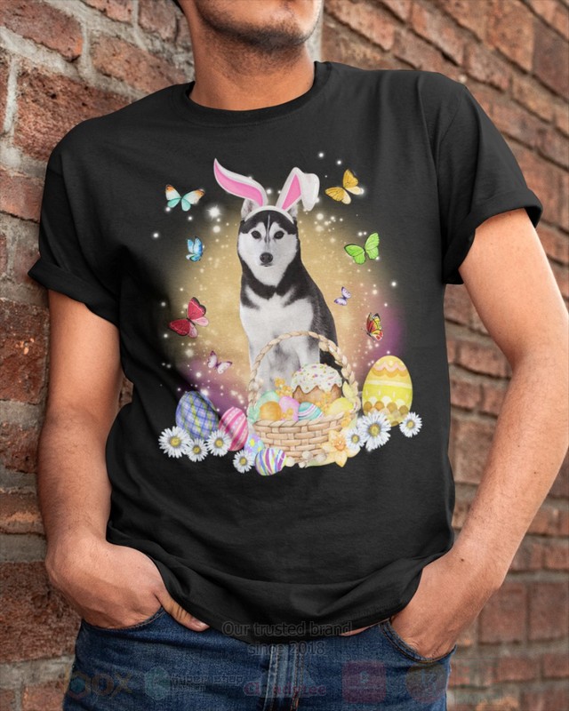 Husky Easter Bunny Butterfly 2D Hoodie Shirt 1 2 3 4 5 6 7