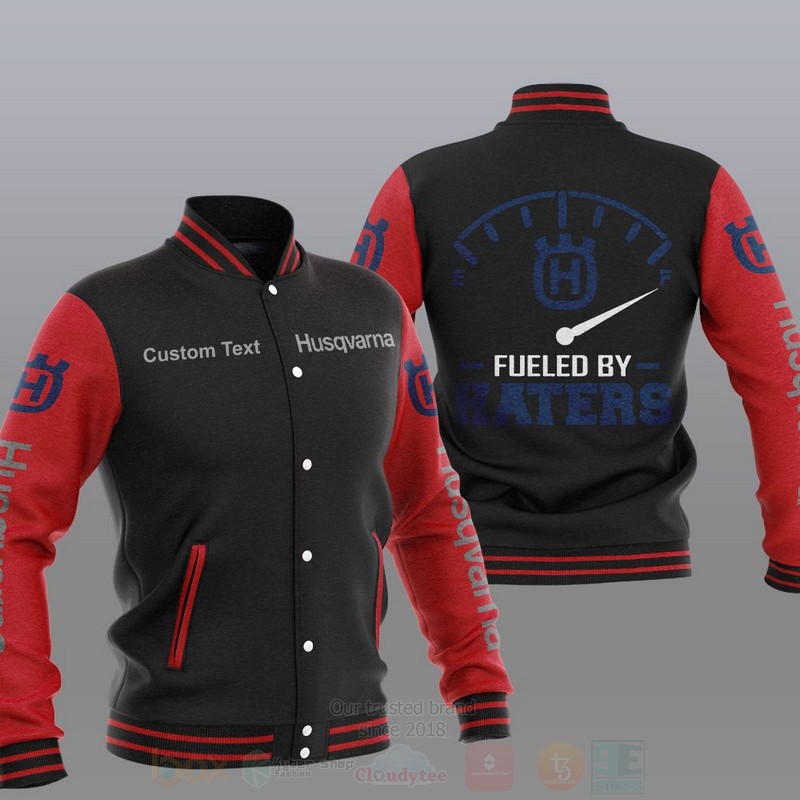 BEST Husqvarna Motorcycles Fueled By Haters Custom Name Baseball Jacket 2 Husqvarna Motorcycles Fueled By Haters Custom Name Baseball Jacket 1
