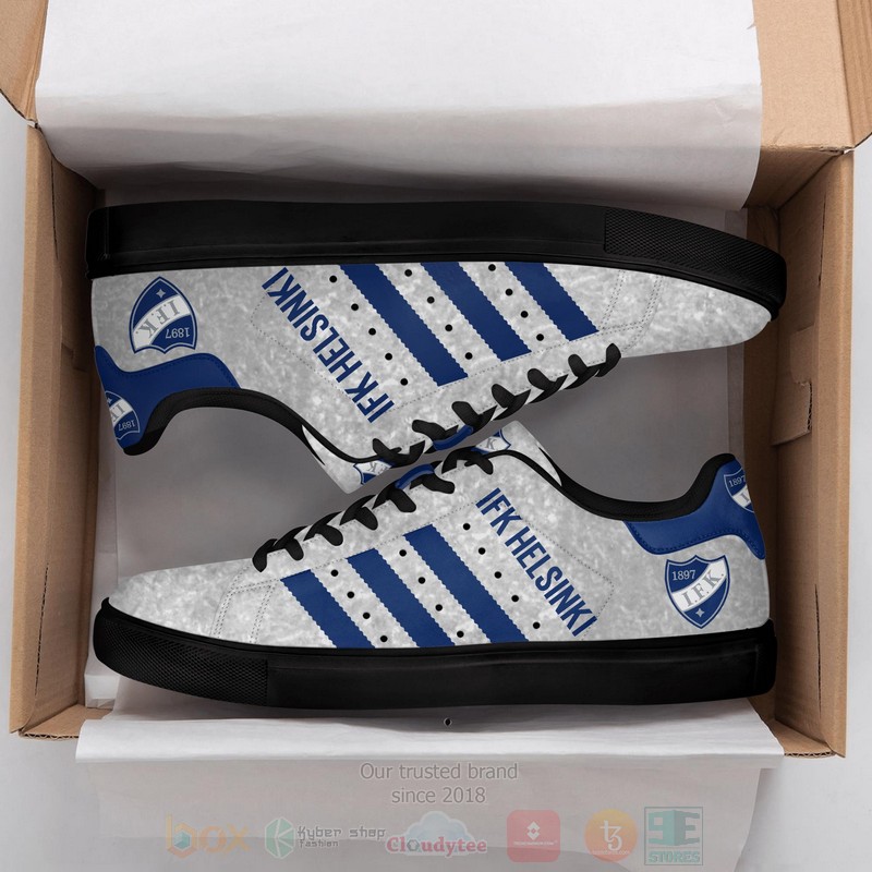 IFK HELSINKI Grey Stan Smith Low Top Shoes 1
