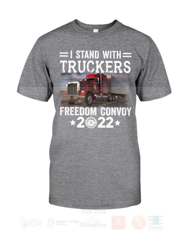 BEST I Stand With Truckers Freedom Convoy 2022 Unisex T-Shirt, Hoodie 5 I Stand With Truckers Freedom Convoy 2022 2D Hoodie Shirt 1 2 3 4