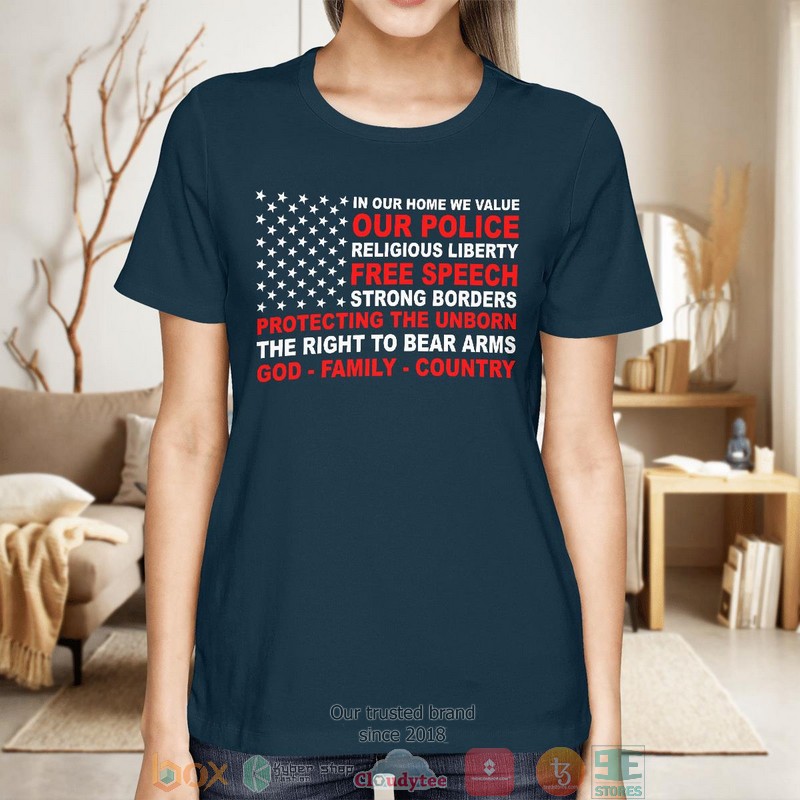 In Our Home We Value shirt long sleeve 1 2 3 4 5