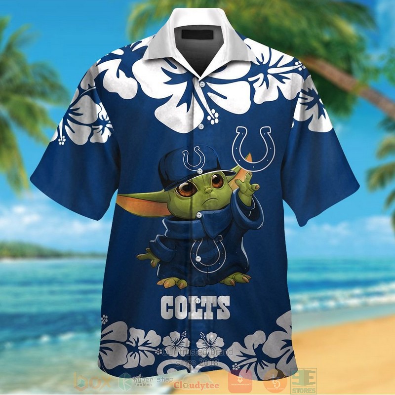 Indianapolis Colts Baby Yoda hawaii shirt shorts