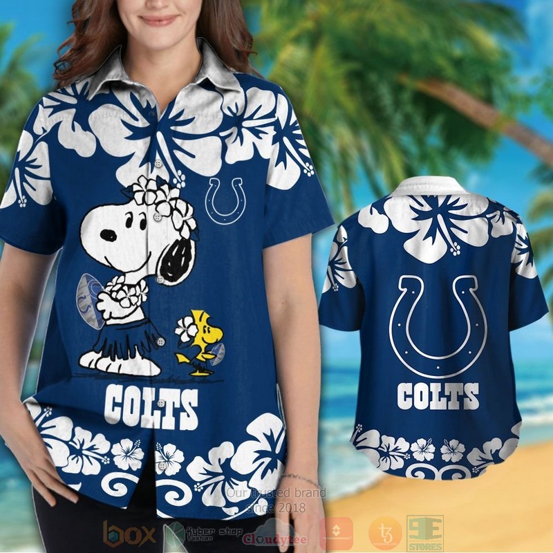 HOT Indianapolis Colts Snoopy Woodstock hawaiian shirt and shorts 3 Indianapolis Colts Snoopy Woodstock hawaiian shirt and shorts 1 2