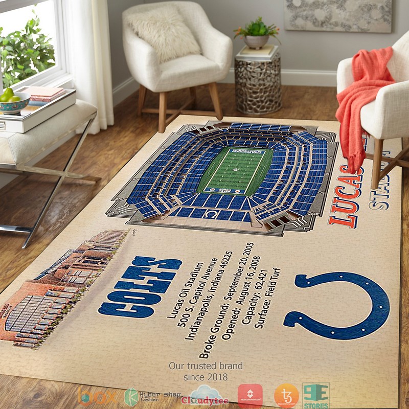 Indianapolis Colts Stadium Rug 3 Indianapolis Colts Stadium Rug 1 2