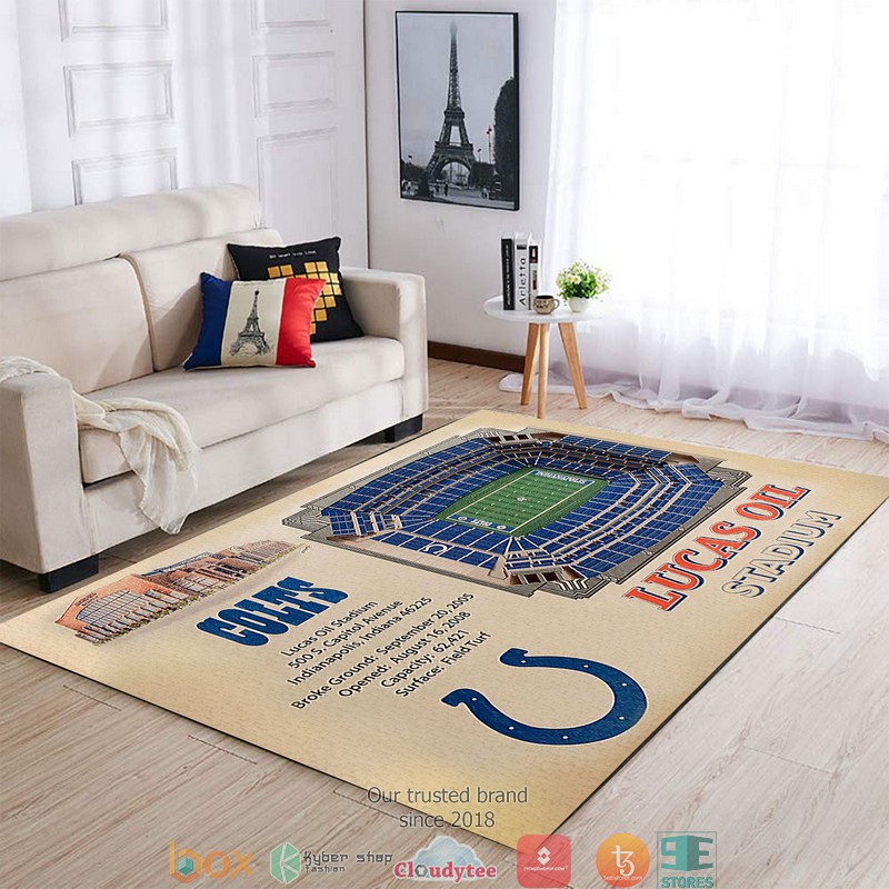 Indianapolis Colts Stadium Rug 5 Indianapolis Colts Stadium Rug 1 2 3 4