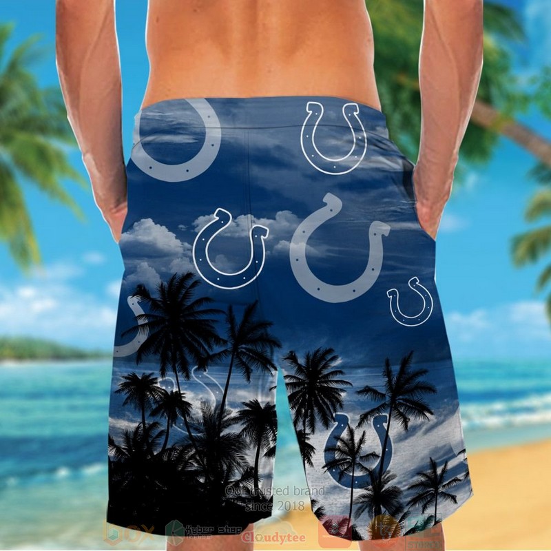 HOT Indianapolis Colts palm tree blue black hawaiian shirt and shorts 6 Indianapolis Colts palm tree blue black hawaiian shirt and shorts 1 2 3 4 5