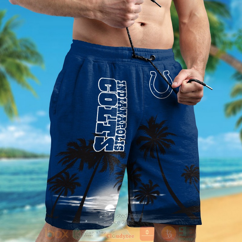 HOT Indianapolis Colts palm trees dark blue hawaii shirt, shorts 5 Indianapolis Colts palm trees dark blue hawaii shirt shorts 1 2 3 4